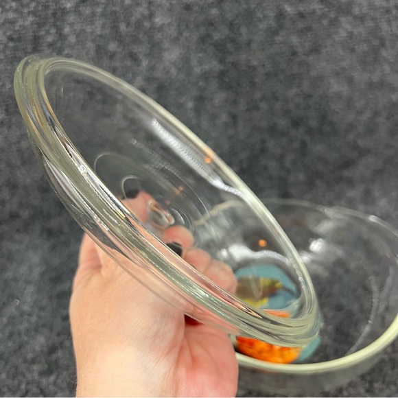 New PYREX Round Bowl 1 1/2 QT #623 Clear Casserole / Baking Dish USA with Lid - Picture 14 of 15